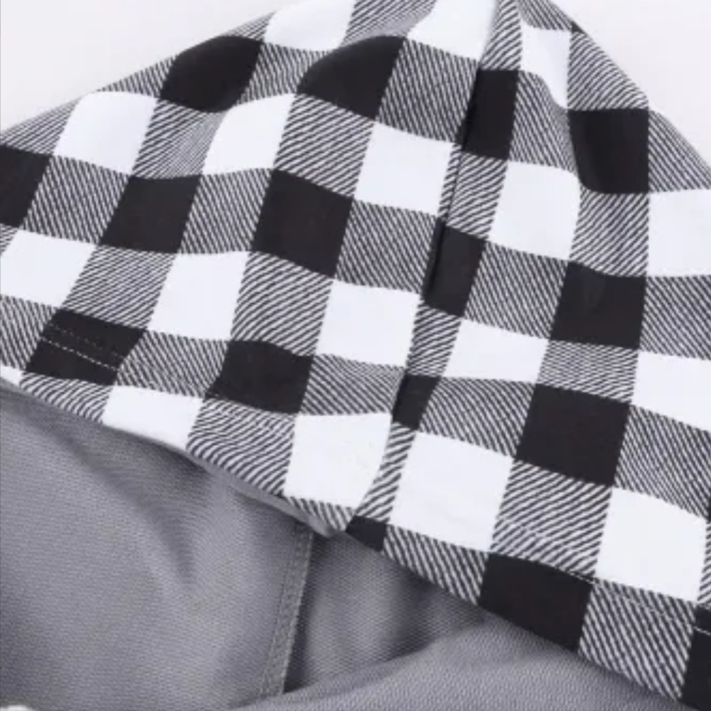 ❤️New Christmas plaid asymmetrical hoodie - Picture 13 of 15
